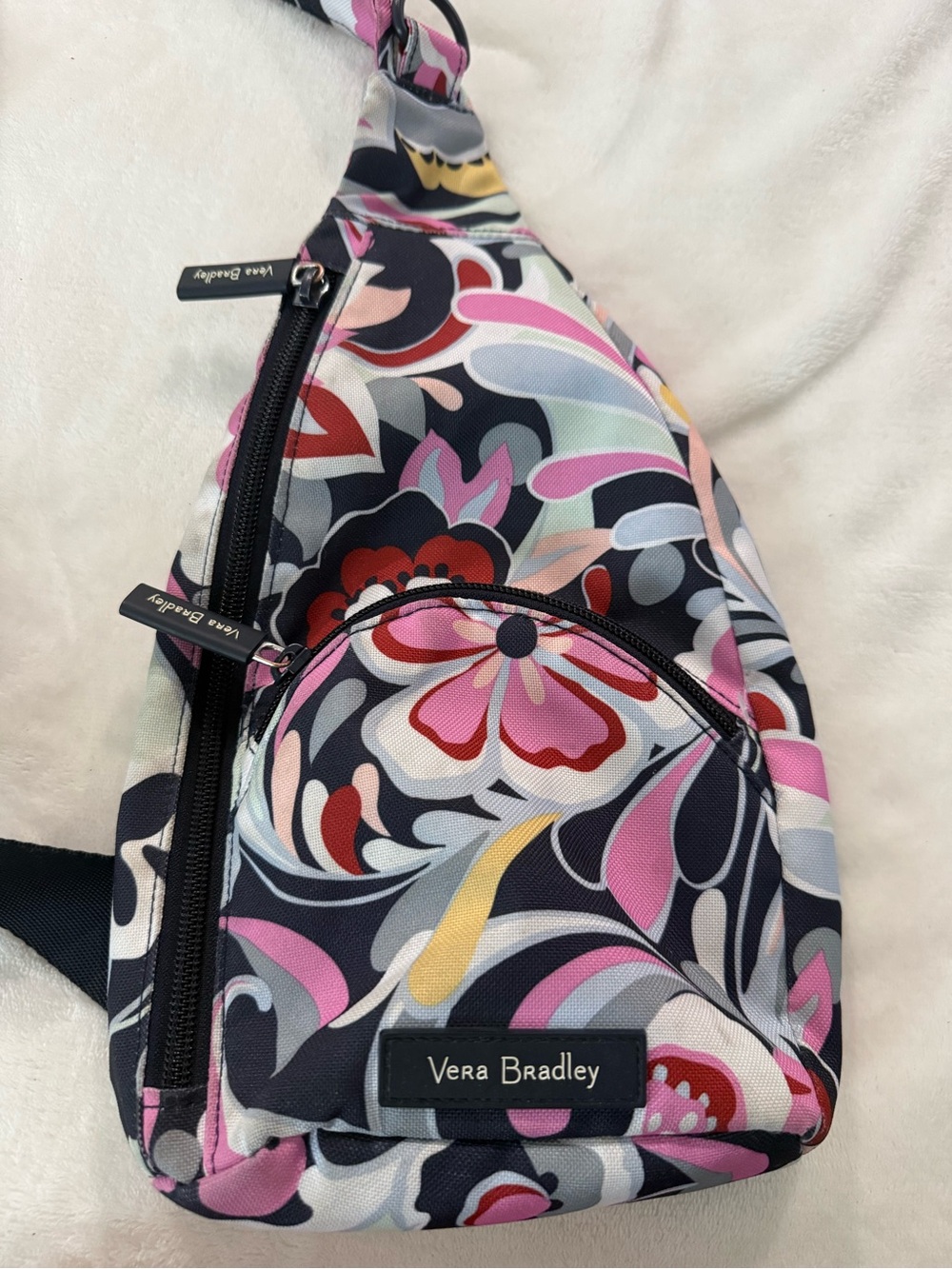 Vera Bradley Crossbody Sling Essential Backpack Floral Purse Compact - Picture 1 of 8